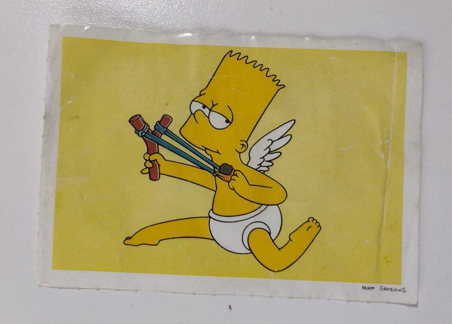 old figurine decal Bart simpson N 1 panini made in italy 1999