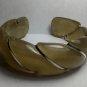 Carved Bull Horn Bracelet With Silver argentina Consult Stock