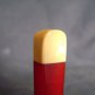 vintage bakelite seal  art deco red color and beige