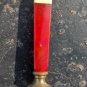 vintage bakelite seal  art deco red color and beige