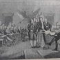 old print  engraving years America1896 declaration of independence EEUU 1776