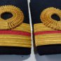 vintage Black military Epaulette Argentinian army lieutenant commander