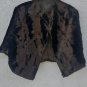 vintage old black synthetic fur cape. very cute good conditions