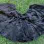 vintage old black synthetic fur cape. very cute good conditions