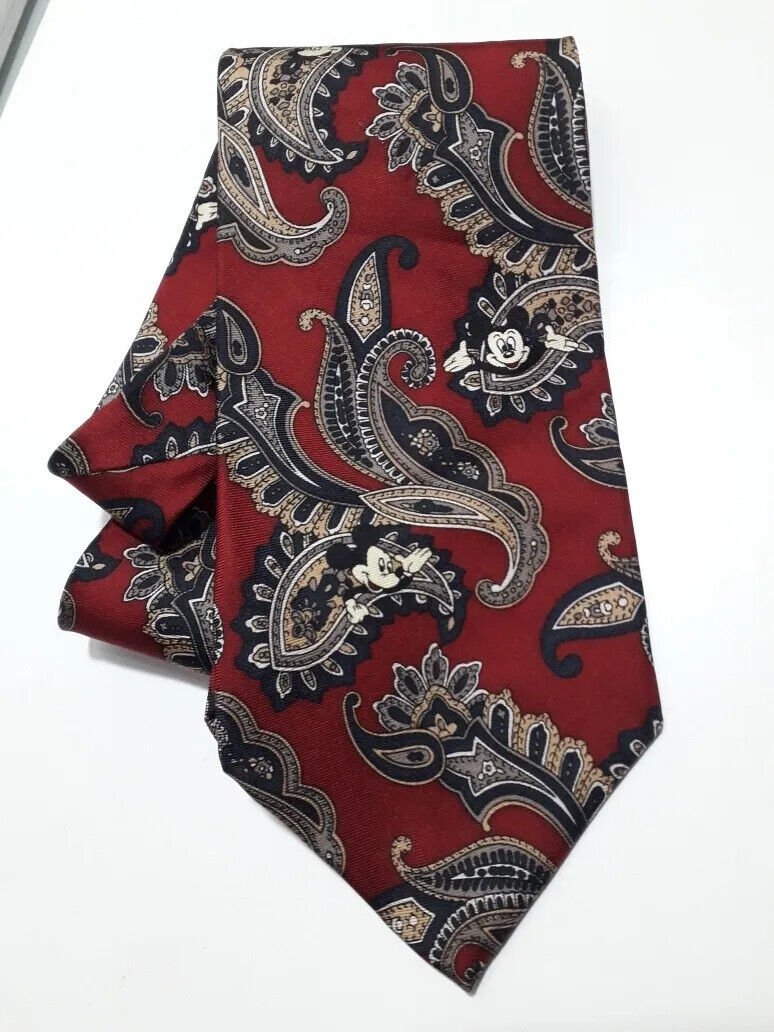 vintage board corbata Tie mickey mouse tie Balancine  brand