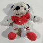 Old Original Disney Plush Mickey Doll Santa Claus check Stock