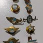 Old lot 10 pins brooches Argentina rosettes. price for all