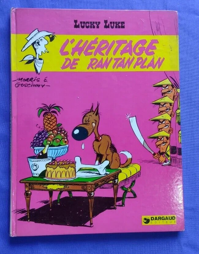 Comic Lucky Luke Heritage de ran tan plan Dargaud 73 French Check Stock