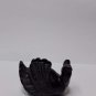 rare Miniature Carved black stone duck