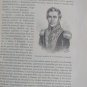 old print  engraving years America1896 geral PAtriota D.Juan Bautista Arizmendi