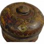 Wooden Snuff Box with Bronze Applications Handmade Check Stock