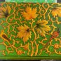 Paper mache Lacquered Box H.m.Sadiq Birds Consult Stock