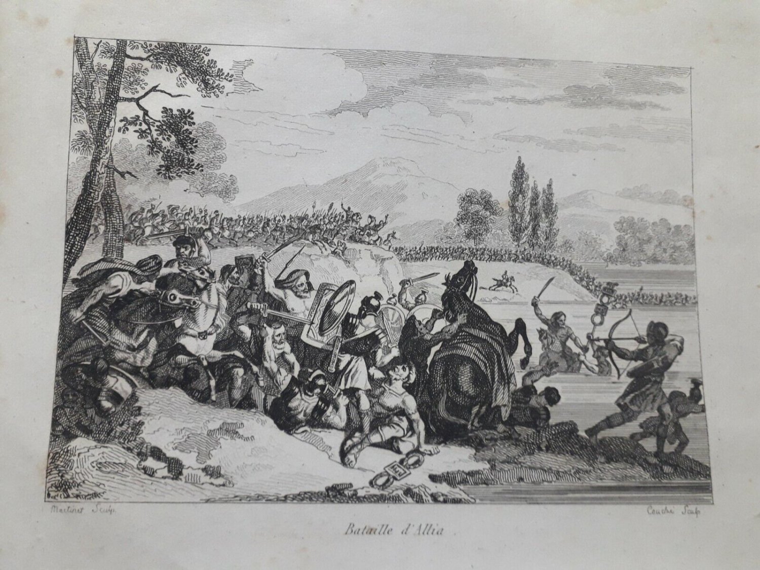 old engraving print 1836    Bataillia d&Acirc;&acute;Allia  FREE SHIPPING