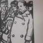 engraving orig . Emilien Dufour 1927 Paris - Anatole France