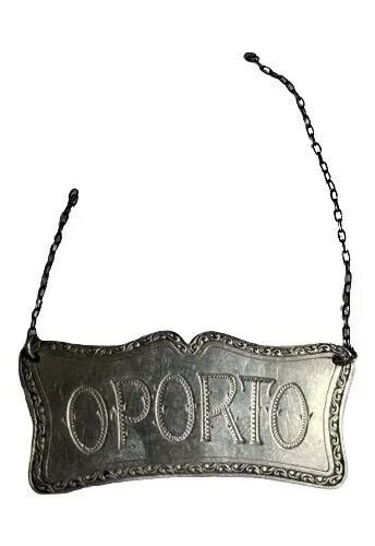 old 925 Argentine silver bottle plate Oporto  consult stock