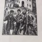 engraving orig . Paul colin 1927  Paris -  Anatole France