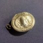 935 Silver Miniature Box Hair Guard, Pendant Pillbox Check Stock