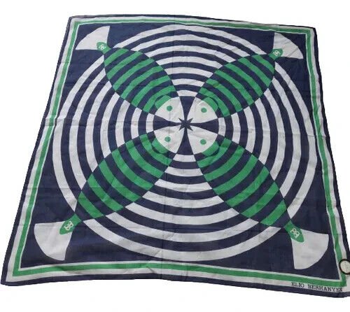 Vintage Art Deco scarf Elio Berhanyer Cotton unused