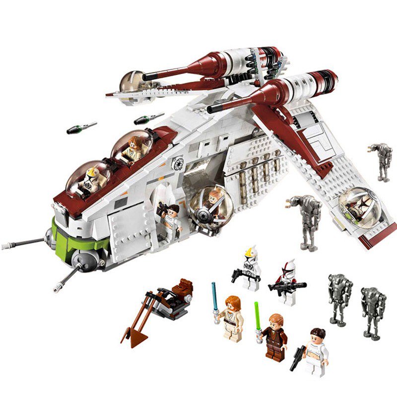 LEPIN 05041 Building Blocks Toys Star Wars Republic Gunship 75021 ...