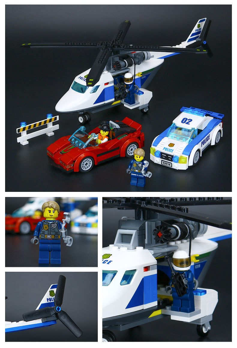 LEPIN 02018 Building Blocks Toys High Speed Chase Building Brick Sets