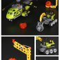LEPIN 02004 Building Blocks Toys Volcano Supply Helicopter Building Brick Sets