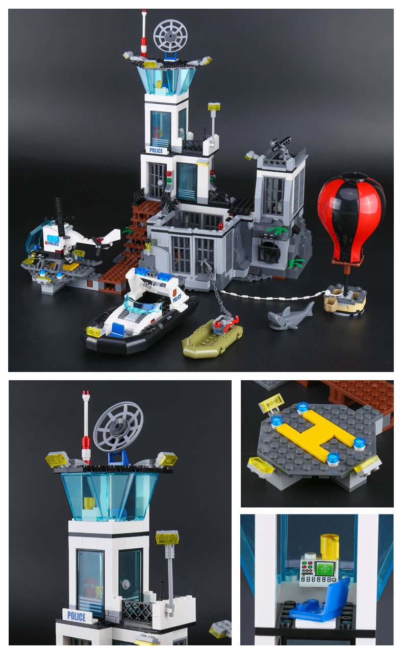 LEPIN 02006 Building Blocks Toys Prison Island Building Brick Sets