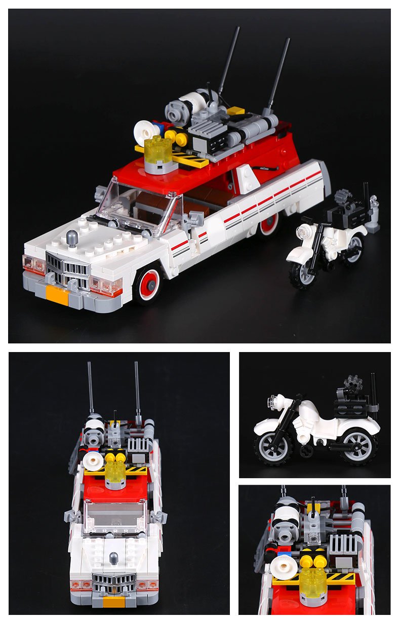 LEPIN 16032 Building Blocks Toys Ghostbusters ecto-1 & ecto-2 Building Brick Sets