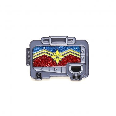 CAPTAIN MARVEL Nick Fury Pager BROOCH Badge PIN Brie Larson Avengers Endgame