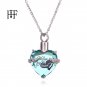 Personalized Perfume Bottle Necklace Mini Heart Love Shape Customized Name Word Photo Design