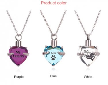Personalized Perfume Bottle Necklace Mini Heart Love Shape Customized Name Word Photo Design