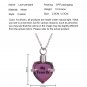 Personalized Perfume Bottle Necklace Mini Heart Love Shape Customized Name Word Photo Design