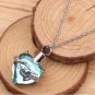 Personalized Perfume Bottle Necklace Mini Heart Love Shape Customized Name Word Photo Design