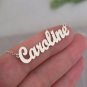 Personalized Name Pendant Necklace Handmade Customized Stainless Steel Rose Gold Silver