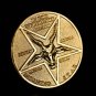 Lucifer Pentecostal Coin Gold Coin High Quality Cosplay Accessories Movie Costume Prop