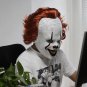 New Joker Pennywise Face Stephen King IT Chapter 2 Horror Cosplay Helmet Halloween Party Props