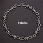 2019 Gothic Harajuku Barbed Wire Thorns Choker Pendant Necklace Men Women Hip Hop Punk Rock