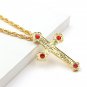 Cross Pendant Long Necklace Orthodox Church Fashion HipHop Franco Gold Chain Men jewelry