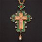 Jesus Holy Pectoral Cross Pendant Long Necklace Crucifix Orthodox Church Fashion HipHop Men jewelry