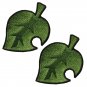 2X Animal Crossing Nook Inc Leaf Patch DIY Patchwork Sticker Custom Tom Nook Accessories