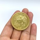 New Movie John Wick Underworld Continental Hotel 18k Gold Coins Cosplay Prop Accessories