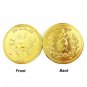 New Movie John Wick Underworld Continental Hotel 18k Gold Coins Cosplay Prop Accessories