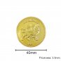 New Movie John Wick Underworld Continental Hotel 18k Gold Coins Cosplay Prop Accessories