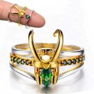 Avengers Loki Helmet 3 Stacking Ring Men Charm Jewelry Women Christmas Gift