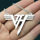 Eddie Van Halen Logo Pendant Necklace Rock Band VH Stainelss Steel Charms Gift NEW