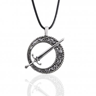 Dark Souls 3 Blade of the Dark Moon Pendant Covenant Sword Necklace Steampunk Jewelry Gift