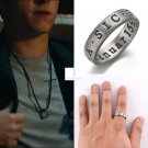 2022 Movie Uncharted Nathan Drake Ring Prop Cosplay Jewelry Gift Size 9 10