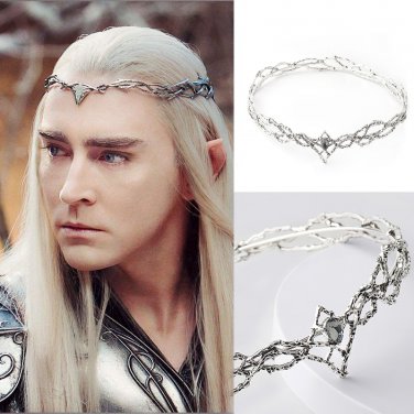 Movie LOTR The Hobbit Elves King Thranduil Crown Tiara Prop Cosplay Halloween Birthday Gift