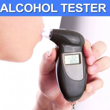 Digital Alcohol Breath Tester Breathalyzer Analyzer Detector Test Keychain