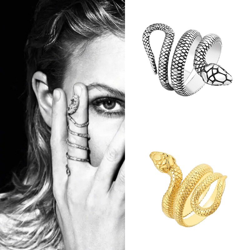 2023 Taylor Swift Inspired Snake Ring Singer Punk Stainless Steel Era ...