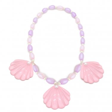 2023  Barbie Movie Pink Shell Necklace Earrings Bracelet Set Prop Cosplay Halloween Gift